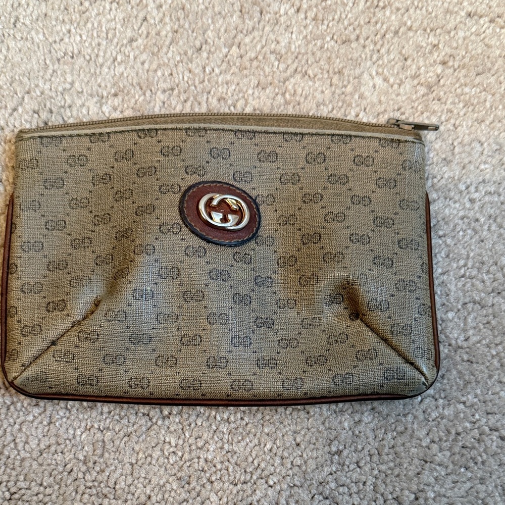 Gucci Vintage Micro GG Make  Up Bag